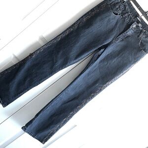 ♥️Hello Gorgeous! Roz & Ali Embroidered Embellished Jeans SZ 10